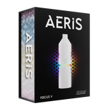 AERIS Portable E-Rig Kit featuring a white bottle on a black box, showcasing sleek design and portability for dabbing enthusiasts.