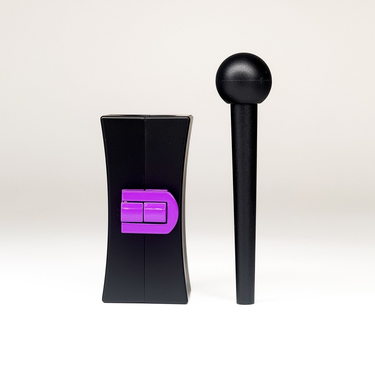 Cone Mold CannaMold - Fits 1g, a black and purple tool designed for creating slow-burning, evenly packed cones, enhancing smoking sessions.