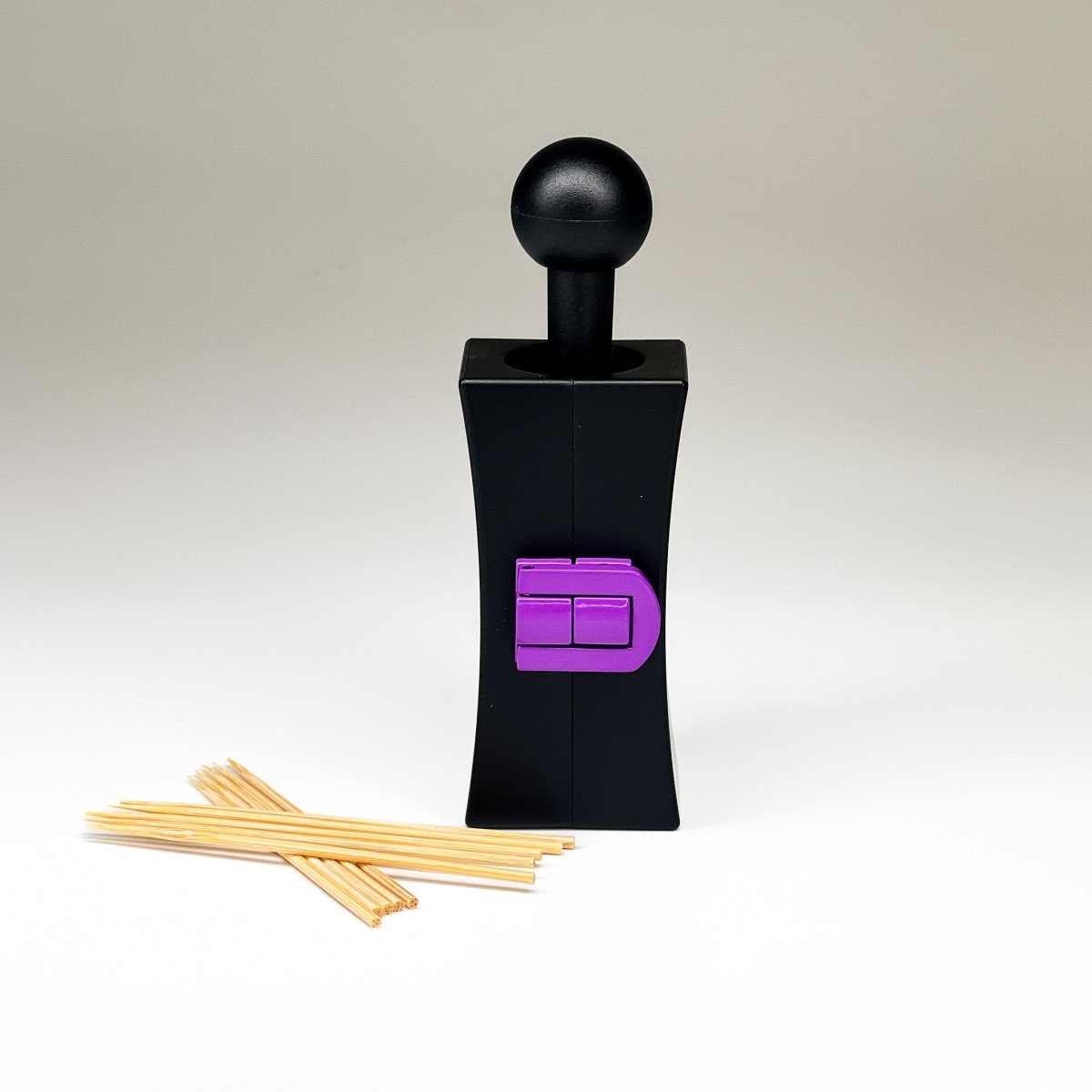 Cone Mold CannaMold - Fits 1g, shown with a purple knob and toothpicks, designed for crafting slow-burning, evenly packed cones for an enhanced smoking experience.