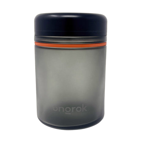 Child Resistant Storage Jar 1000ml - 1 unit; black airtight cylinder with child-resistant lid, designed for preserving freshness and blocking light. Ideal for herbs and spices.