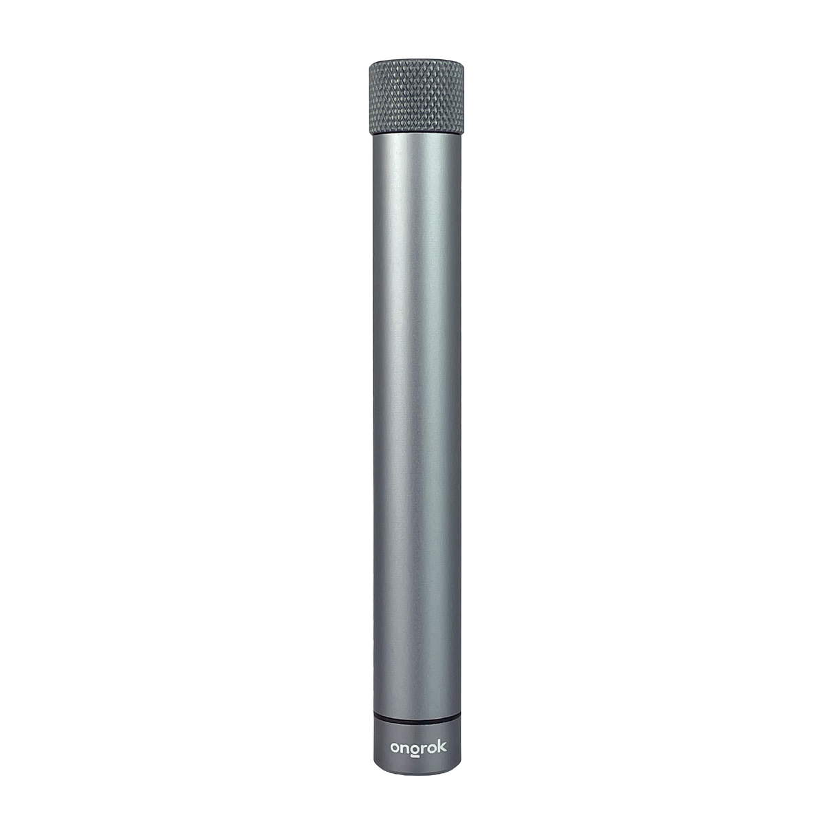 Aluminum Doob Tube, a long cylindrical storage solution with a cap, crafted from durable aircraft-grade aluminum for smell-proof herb preservation.