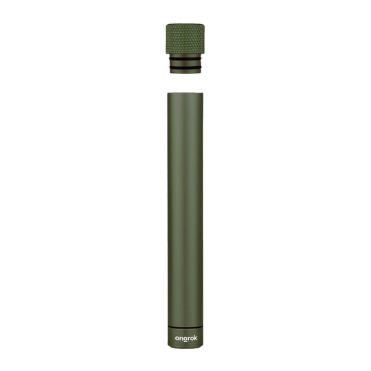 Premium Aluminum Doob Tube, a green cylindrical storage container with a secure cap, designed for odor-proof, durable protection of rolled herbs.