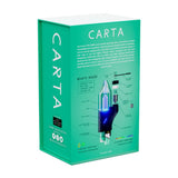 CARTA CLASSIC Electric Dab Rig - Black shown with components like Everlast Atomizer, borosilicate glass carb cap, titanium and quartz buckets, and USB-C cable.