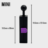 Mini CannaMold - Fits 1-2g, featuring a compact design with a ball and knob, ideal for creating slow-burning, tightly packed cannagars for smooth, long-lasting sessions.