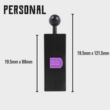 Personal CannaMold - Fits 2-4g, featuring a compact black design with a purple switch and black ball, perfect for creating slow-burning cannagars.