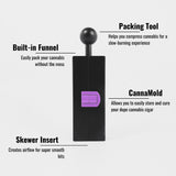 Personal CannaMold - Fits 2-4g, featuring a compact design with a visible switch, ideal for creating slow-burning cannagars with efficient airflow and extended burn time.