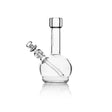 6 Glass Round Bong - Mini with a round base and fixed fission downstem for smooth hits, featuring a 10mm GRAV® Cup Bowl.