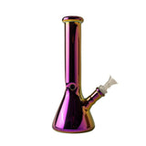 10 Glass Beaker Bong - Color Collection, elegant design with a sturdy base, made from durable borosilicate glass, featuring a built-in ice pinch.