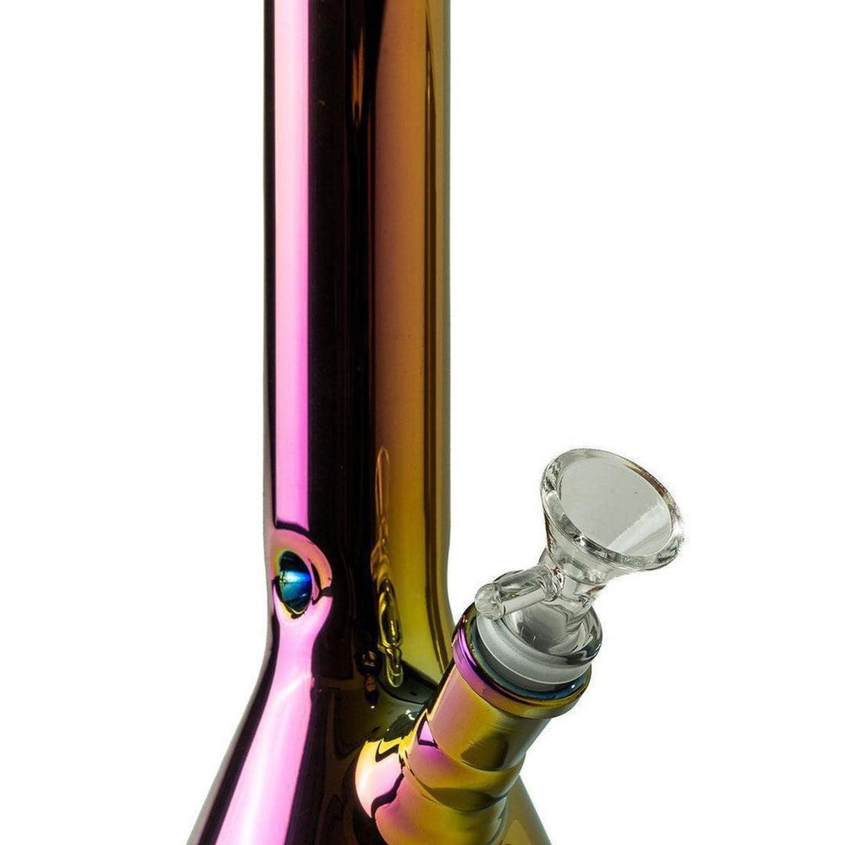 10 Glass Beaker Bong - Color Collection featuring a sleek design with a beaker base and glass tube, crafted from durable borosilicate glass for enhanced smoking experience.