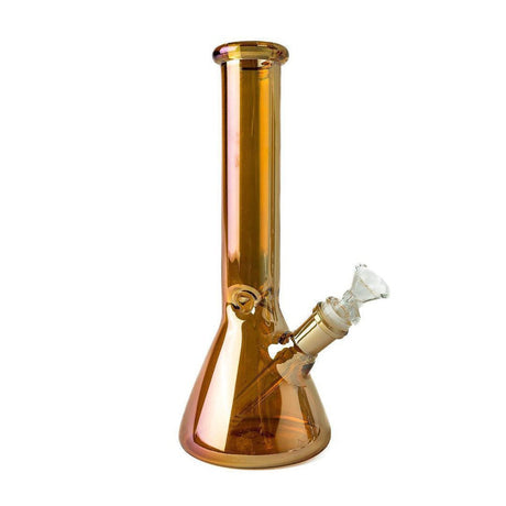 10 Glass Beaker Bong - Color Collection with classic beaker base, ice pinch, and elegant borosilicate glass design for enhanced smoking experience.