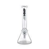 16 Glass Beaker Bong with clear borosilicate glass, beaker base, ice pinch for cooling, designed for smooth, enjoyable smoking experience.