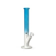 16 Glass Straight Bong - Heavy Duty - Rainbow, featuring a sleek cylindrical design with integrated ice pinch for smooth pulls, crafted from thick borosilicate glass.