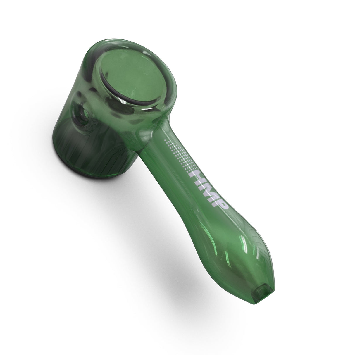 4.5 Glass Pipe - Hammer, a compact, stylish pipe designed for smooth hits and portability, featuring an ergonomic design with a simple choke for easy use.