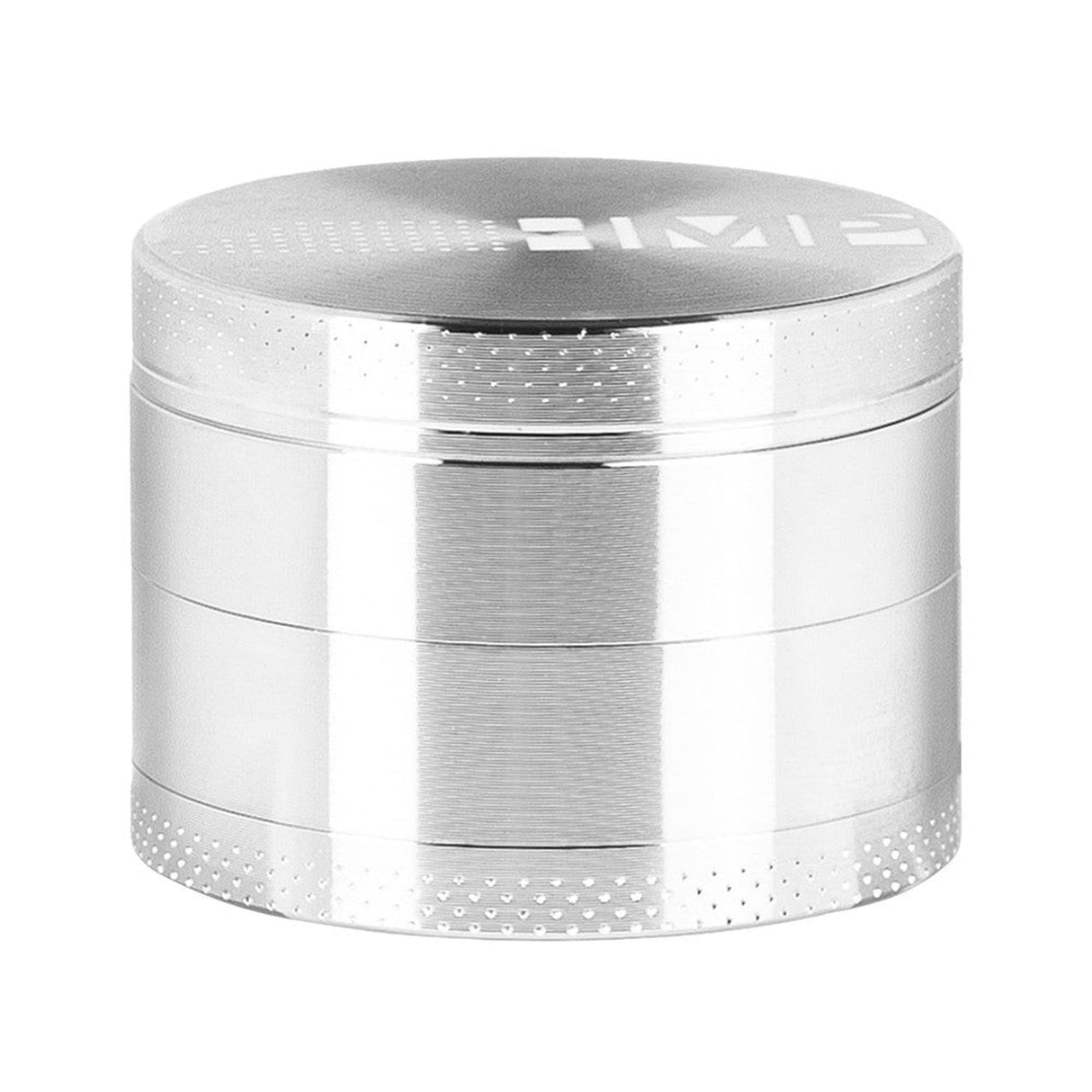 4pcs Metal 2.2 Magnetic Grinder, a round silver container with a secure magnetic lid, designed for efficient herb grinding and portability.