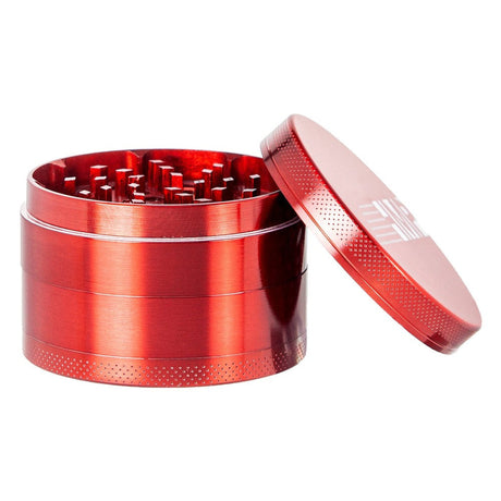 4pcs Metal 2.5 Magnetic Grinder with a secure magnetic lid and spacious design, ideal for efficient herb grinding and storage.