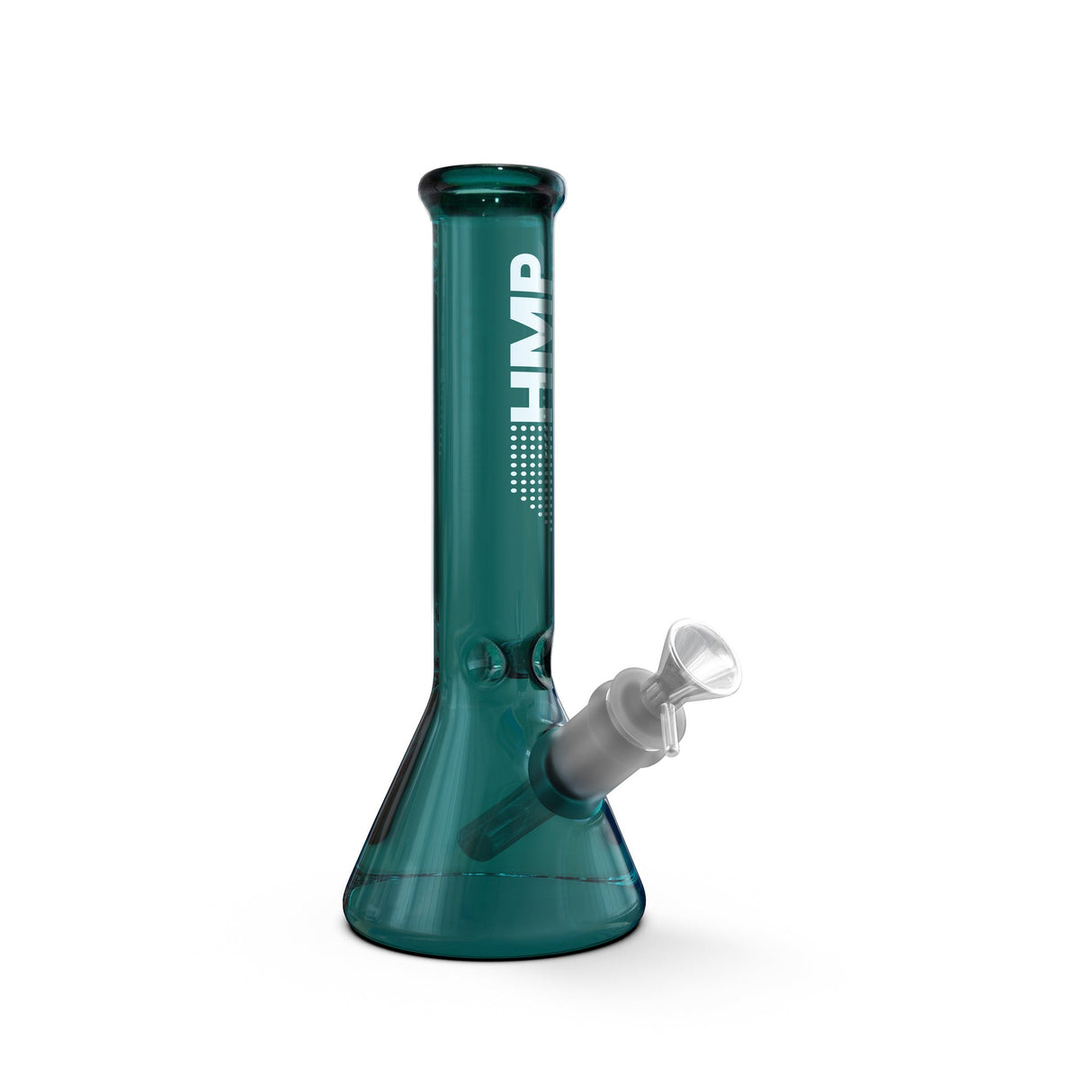 8 Glass Beaker Bong from Premier Color Collection, compact hand-blown borosilicate glass water pipe with ice pinch, designed for durability and smooth smoking experience.