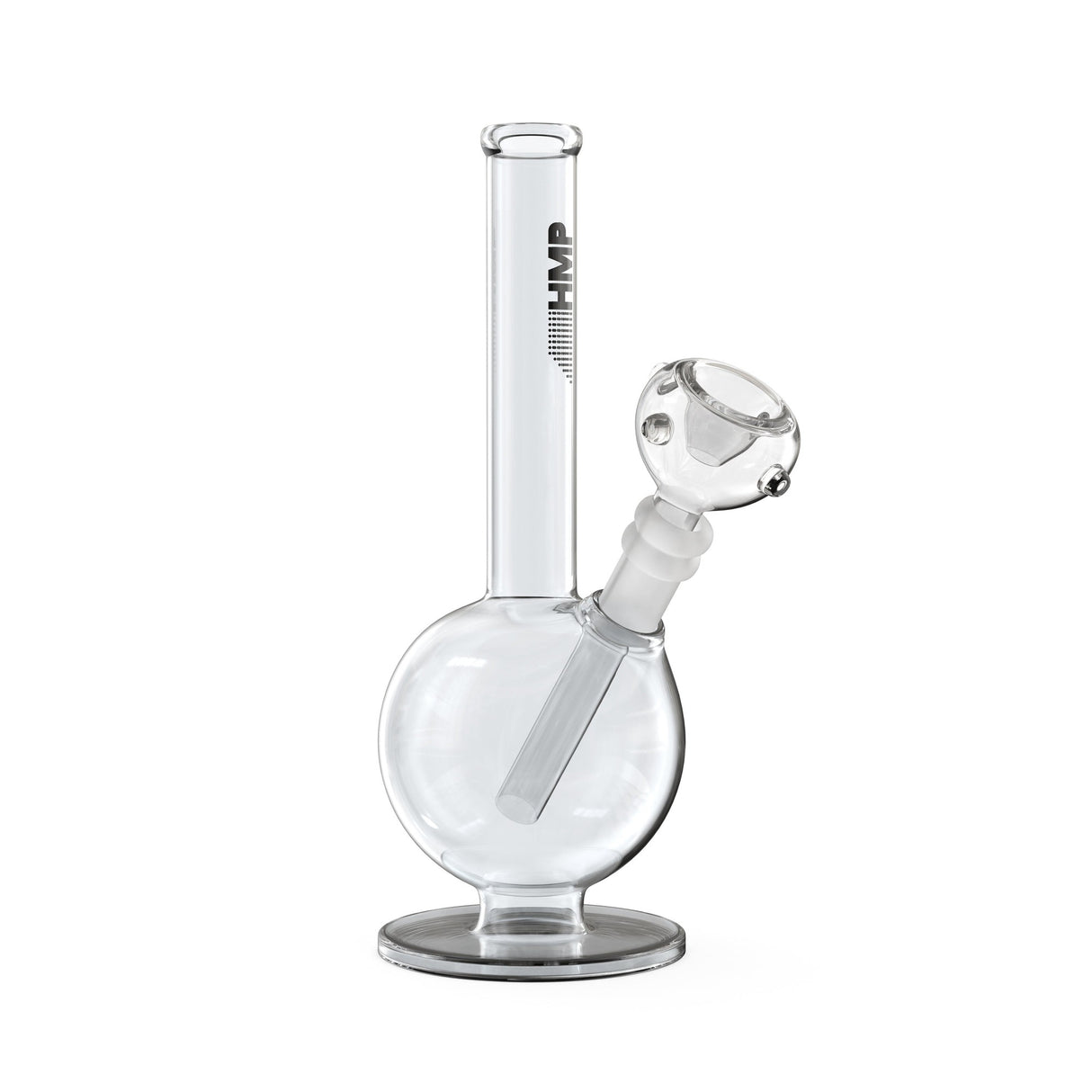 8 Glass Pedestal Bong - Clear Collection, crafted from premium borosilicate glass, features a sleek design and built-in ice pinch for a smoother smoking experience.