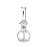 8 Glass Zong Bong featuring a zig-zag neck, crafted from durable borosilicate glass for reduced splash back and enhanced smoking experience.