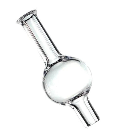 HMP Carb Cap - Bubble: A clear glass tube with a long neck, designed to optimize dabbing airflow, ensuring efficient vaporization and enhanced flavor.