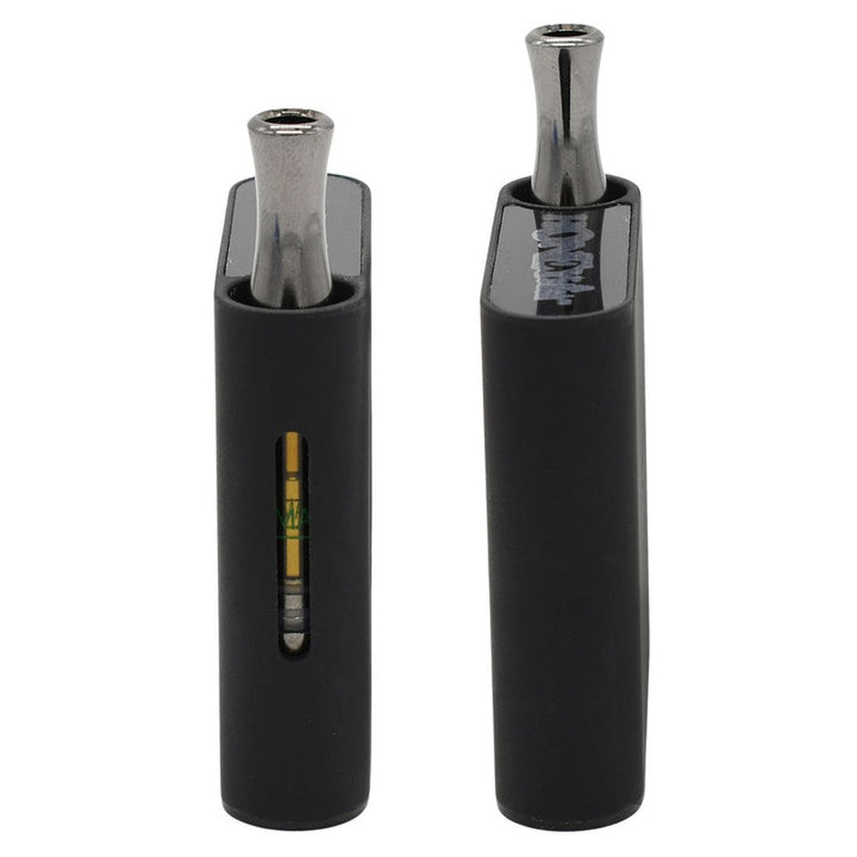 AeroBee Nano 510 Thread Battery - Black, a sleek black cylinder vaporizer with a magnetic connection system, designed for 510-thread cartridges.