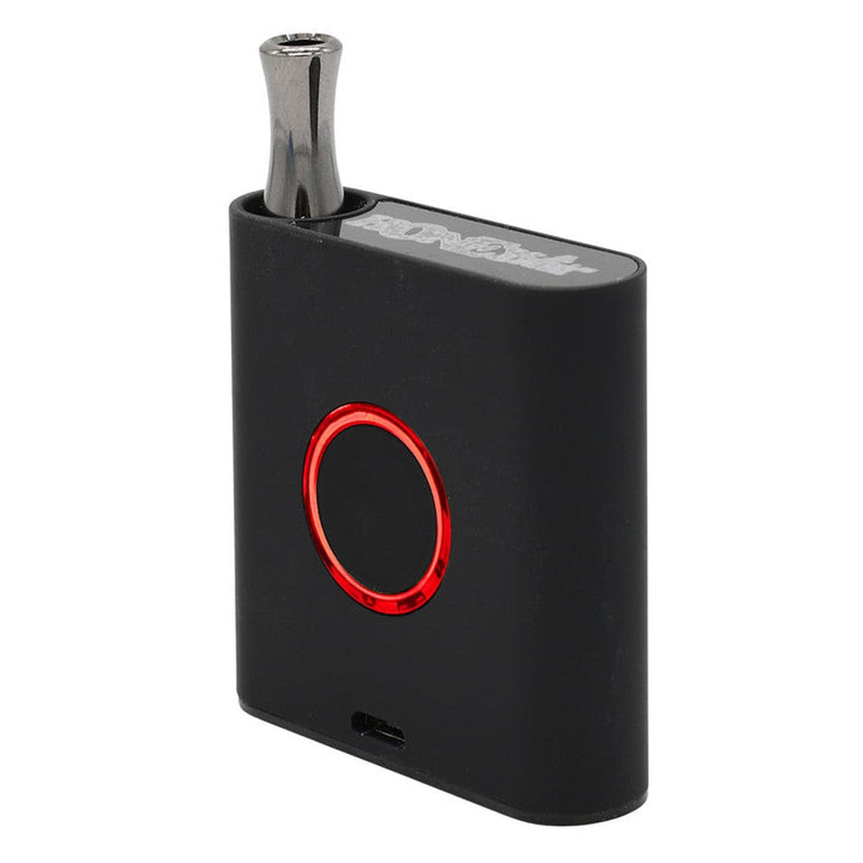 AeroBee Nano 510 Thread Battery - Black, featuring a compact design with a red circular LED indicator for power settings, ideal for discreet vaping.