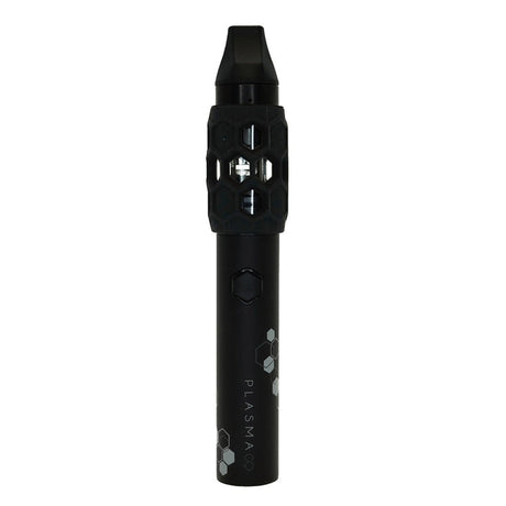 Plasma GQ 2.0 Wax Vape Pen showcasing its sleek design with a durable glass bowl and black cap, engineered for optimal vaporization of concentrates.