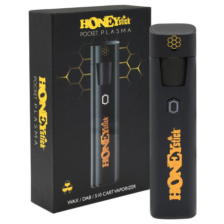 Pocket Plasma Dab Pen & 510 Thread Battery in black box, showcasing its compact design for wax concentrates and 510 cartridges with magnetic mouthpiece and USB-C charging.