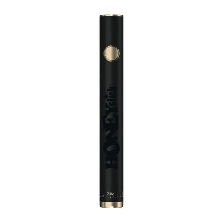 Twist 510 Thread Battery, a black cylindrical device with gold trim, includes a USB charger and 500mAh capacity for versatile vaping needs.