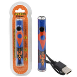 Twist 510 Thread Battery Push-Button & AutoDraw, packaged; features include variable voltage, USB-C charging, and 650mAh capacity for diverse vaping preferences.