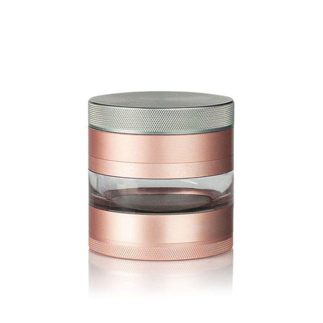 Kannastör 4pcs Aluminum 2.5 GR8TR Jar Body Grinder with Storage, featuring a round metal container and lid, ideal for precise, durable herb grinding.