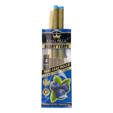 Mini Pre Rolled Cones - 2 pack - 20 units - Berry Terps Flavoured, featuring terpene-infused cones for enhanced blueberry flavor with a smooth smoking experience.