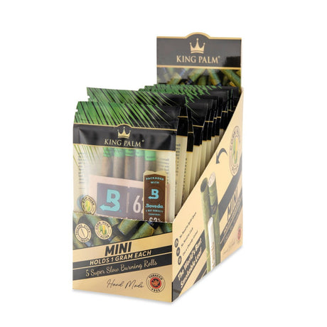 Mini Pre-Rolled Cones (5 pack) - Carton of 15, featuring Cordia leaf cones in packaging, ideal for smooth, slow-burning smoke with dry herbs.