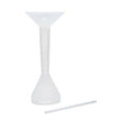 Silicone Cone Loader - King Size, featuring a white funnel and stick, designed for easy, precise pre-roll filling with a translucent body and measuring guide.