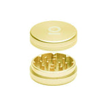 2pcs Metal 2 Magnetic Grinder with precision-engineered 26 teeth, sleek polished finish, and secure lid, crafted for durability and efficient herb grinding.