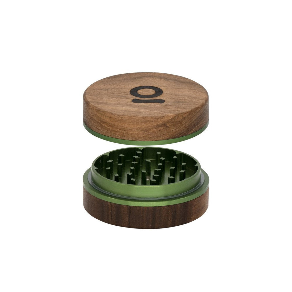 2pcs Metal 3 Magnetic Grinder with deep chambers, circular lid, and triangular teeth for efficient herb grinding and storage, featuring a sleek design.