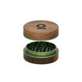 2pcs Metal 3 Magnetic Grinder with deep chambers, circular lid, and triangular teeth for efficient herb grinding and storage, featuring a sleek design.