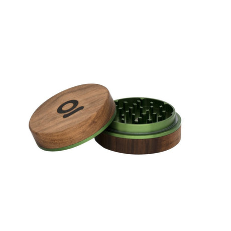 2pcs Metal 3 Magnetic Grinder with triangular teeth, deep chambers for storage, and a secure quarter-turn locking mechanism for efficient herb grinding.