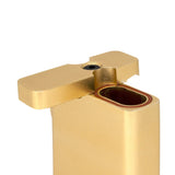 Aluminum Dugout & One Hitter featuring a gold cylindrical design with a hole, showcasing its compact, durable build and sleek finish.