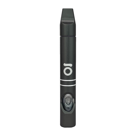 Aluminum Hash Pipe in a sleek, cylindrical design with a discreet white logo, crafted for enhancing meditative smoking experiences.