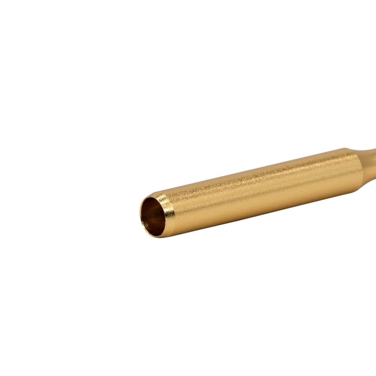 Aluminum Taster Bat, a sleek, compact smoking tool in gold, featuring a durable anodized aluminum cylindrical design for discreet portability and style.