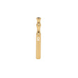 Aluminum Taster Bat: A compact, gold cylindrical smoking tool with white logo, crafted from durable anodized aluminum for discreet, on-the-go use.