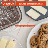 Botanical Infuser Kit - Small: Plate of cookies with butter, showcasing infuser's culinary potential for creating infused butters and baked goods.