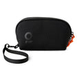 Smell Proof Water-Resistant Wrist Bag - Black features a detachable strap, zip closure, and mesh pocket for organization, made from durable 1000D Poly Fabric.