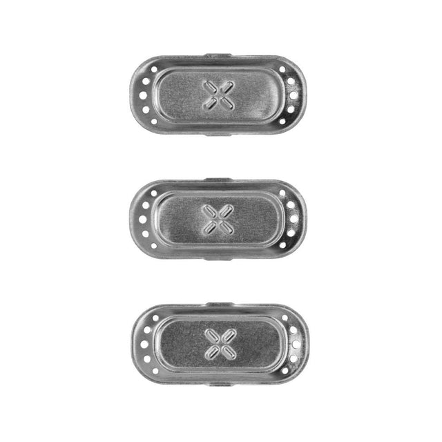 PAX 3D oven screen (3 pack) showing oval metal screens designed for PAX devices, enhancing vapor quality and ease of use.