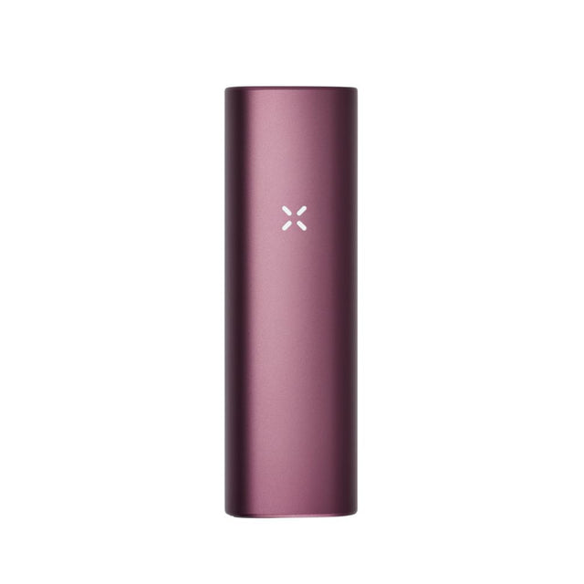 PAX Plus Dry Herb Vaporizer, a compact purple cylinder with a white X logo, ideal for convenient and high-performance on-the-go vaping.