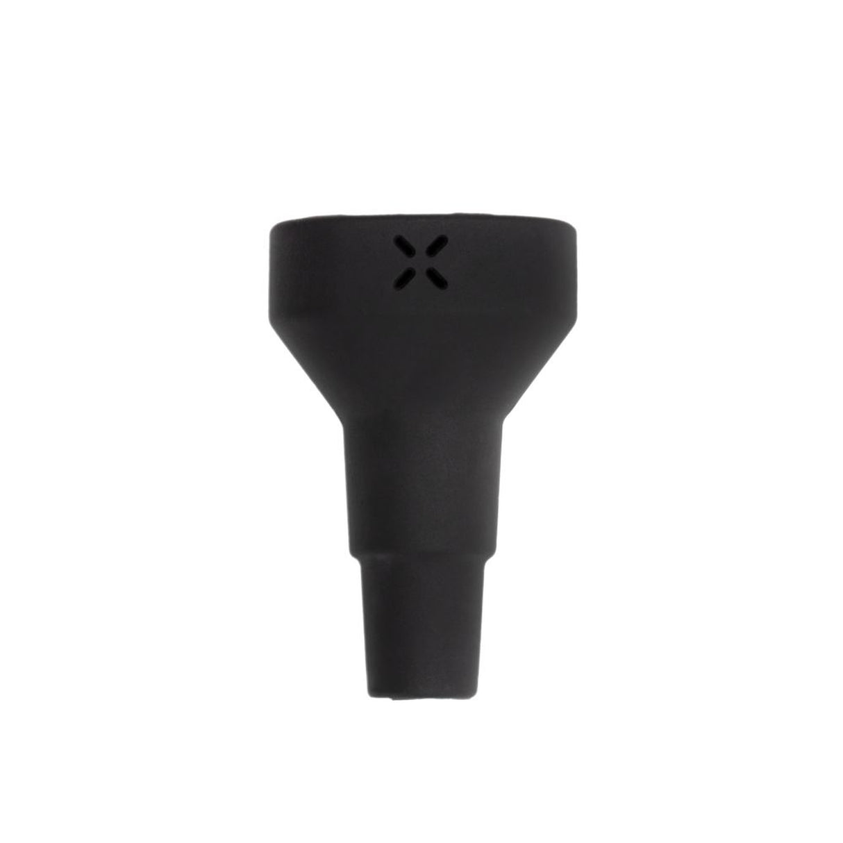 PAX Water Pipe Adapter (Black) close-up, showing its sleek design for connecting PAX devices to water pipes, enhancing vaping with smooth, water-cooled vapor.