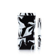 3 Acrylic Magnetic Dugout & One Hitter featuring a black and white marbled design with a secure magnetic lid and ergonomic pistol grip.