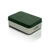 VERB 510 Thread Battery, a compact metal box with a green lid, designed for 510 cartridges, featuring adjustable power modes and magnetic adapters for secure use.