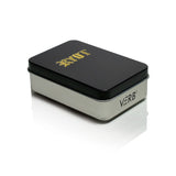 VERB 510 Thread Battery, a sleek black and silver rectangular device, showcases a logo and gold text, designed for 510 threaded cartridges with versatile power modes.