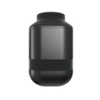 Personal Smoke Filter - Version 2 - Black: A sleek cylindrical device with a black exterior, designed for discreet odor control and featuring a comfortable silicone mouthpiece.